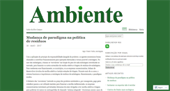 Desktop Screenshot of ambiente.wordpress.com