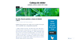 Desktop Screenshot of cabecadoeleitor.wordpress.com