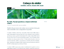 Tablet Screenshot of cabecadoeleitor.wordpress.com