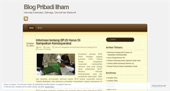 Desktop Screenshot of ilham0.wordpress.com