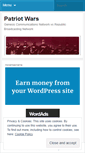 Mobile Screenshot of patriotwars.wordpress.com