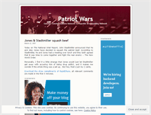 Tablet Screenshot of patriotwars.wordpress.com