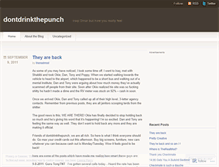 Tablet Screenshot of dontdrinkthepunch.wordpress.com