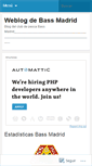 Mobile Screenshot of bassmadrid.wordpress.com