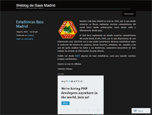 Tablet Screenshot of bassmadrid.wordpress.com