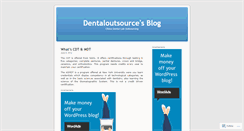 Desktop Screenshot of dentaloutsource.wordpress.com