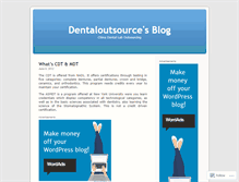 Tablet Screenshot of dentaloutsource.wordpress.com