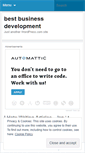 Mobile Screenshot of bestbusinessdevelopment.wordpress.com