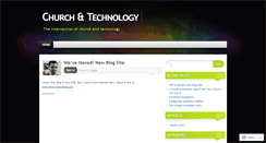 Desktop Screenshot of churchandtechnology.wordpress.com