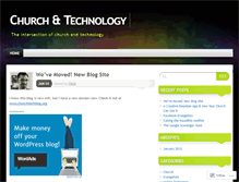 Tablet Screenshot of churchandtechnology.wordpress.com