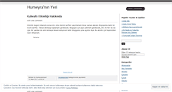 Desktop Screenshot of humeyraninyeri.wordpress.com