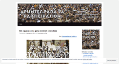 Desktop Screenshot of participasion.wordpress.com