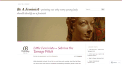 Desktop Screenshot of beafeminist.wordpress.com