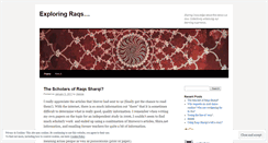 Desktop Screenshot of exploringraqs.wordpress.com