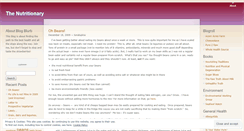 Desktop Screenshot of nutritionary.wordpress.com