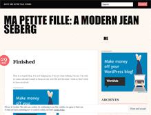 Tablet Screenshot of mapetitefille.wordpress.com