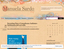 Tablet Screenshot of manuelasardo.wordpress.com