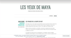 Desktop Screenshot of lesyeuxdemaya.wordpress.com