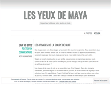 Tablet Screenshot of lesyeuxdemaya.wordpress.com