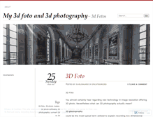 Tablet Screenshot of my3dfoto.wordpress.com