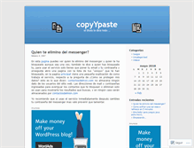 Tablet Screenshot of copyypaste.wordpress.com