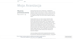 Desktop Screenshot of mojaaranzacja.wordpress.com