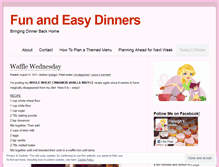 Tablet Screenshot of funandeasydinners.wordpress.com