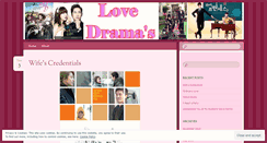 Desktop Screenshot of lovedramas.wordpress.com