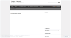 Desktop Screenshot of gudangelektronik.wordpress.com