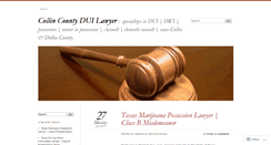 Desktop Screenshot of collincountyduilawyer.wordpress.com