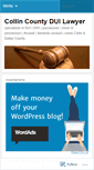 Mobile Screenshot of collincountyduilawyer.wordpress.com
