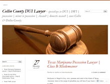 Tablet Screenshot of collincountyduilawyer.wordpress.com