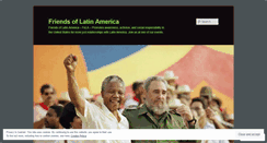 Desktop Screenshot of friendsoflatinamerica.wordpress.com