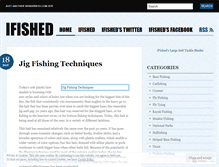 Tablet Screenshot of ifished.wordpress.com