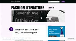 Desktop Screenshot of fashionliterature.wordpress.com