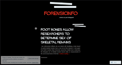 Desktop Screenshot of forensicinfo.wordpress.com