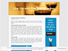 Tablet Screenshot of excelwines.wordpress.com