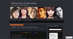 Desktop Screenshot of colorcodedkpop.wordpress.com