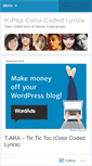Mobile Screenshot of colorcodedkpop.wordpress.com