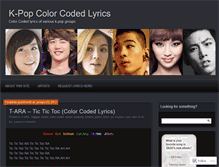 Tablet Screenshot of colorcodedkpop.wordpress.com