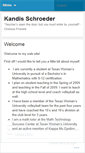 Mobile Screenshot of kandisschroeder.wordpress.com