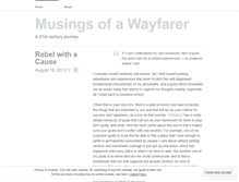 Tablet Screenshot of musingsofawayfarer.wordpress.com