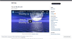 Desktop Screenshot of pietas.wordpress.com