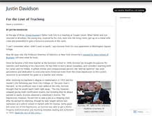 Tablet Screenshot of justindavidson3.wordpress.com