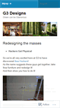 Mobile Screenshot of g3designers.wordpress.com