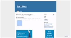 Desktop Screenshot of binarybakery.wordpress.com