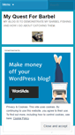 Mobile Screenshot of myquestforbarbel.wordpress.com