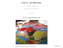 Tablet Screenshot of fattydumpling.wordpress.com