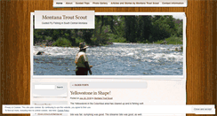 Desktop Screenshot of montanatroutscout.wordpress.com