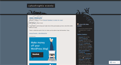 Desktop Screenshot of catastrophicevents.wordpress.com